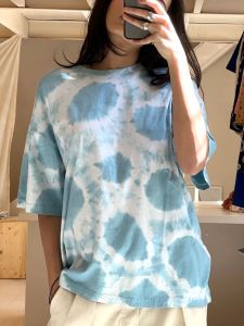 Blue/Purple Shibori Blob Tee