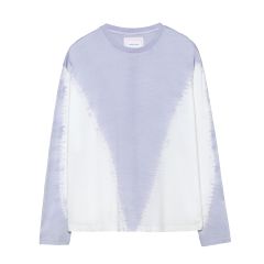 Alfie Long Sleeve Tee - Lilac Shibori